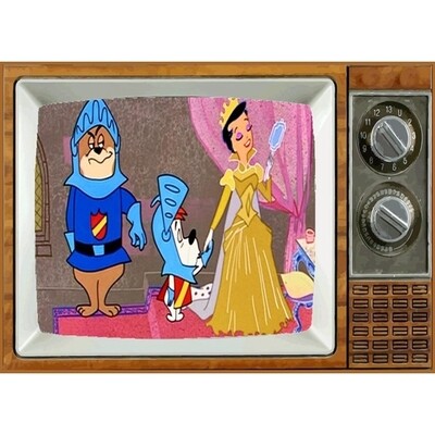 Droopy Dog Metal TV Magnet