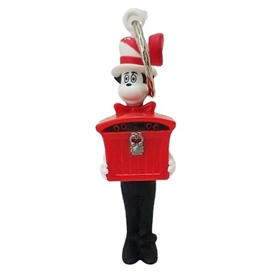 5"H Cat in the Hat Light-Up Keychain
