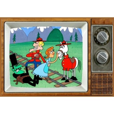 Dudley Do-Right Metal TV Magnet