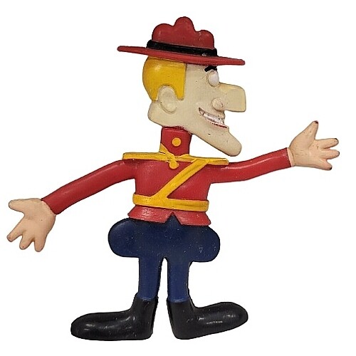 5"H Dudley Do-Right Bendy Figure by Wham-O