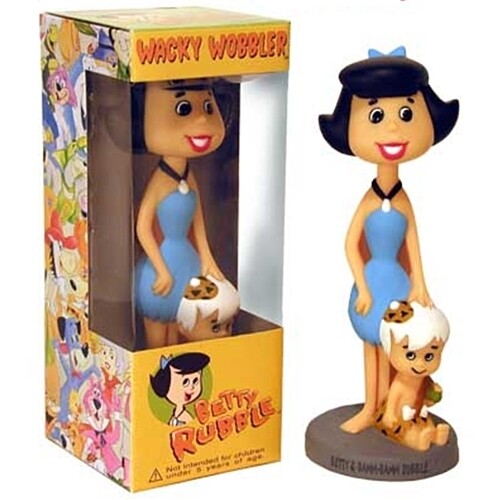 The Flintstones Betty Rubble 7"H Wacky Wobbler Bobblehead Doll