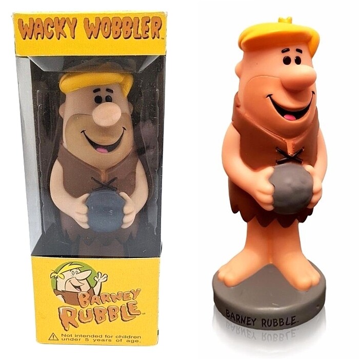 The Flintstones Barney Rubble 7&quot;H Wacky Wobbler Bobblehead Doll