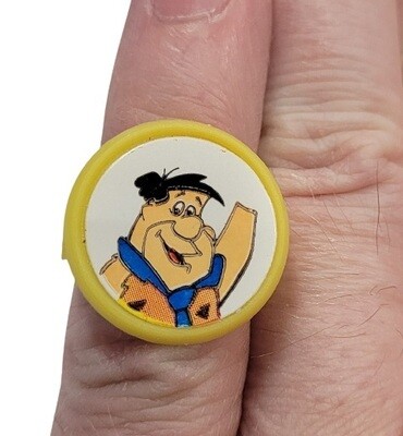 The Flintstones Fred Flintstone Plastic Adjustable Ring (Gumball Prize)