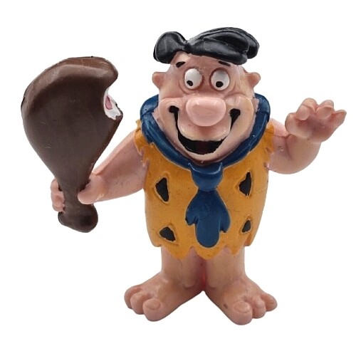 The Flintstones 2 1/2&quot;H Fred Flintstone &quot;Leg&quot; PVC Figure