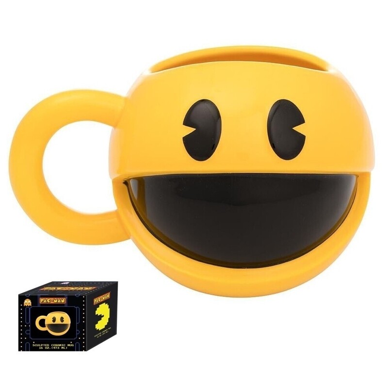 Pac-Man Sculpted Ceramic Mug