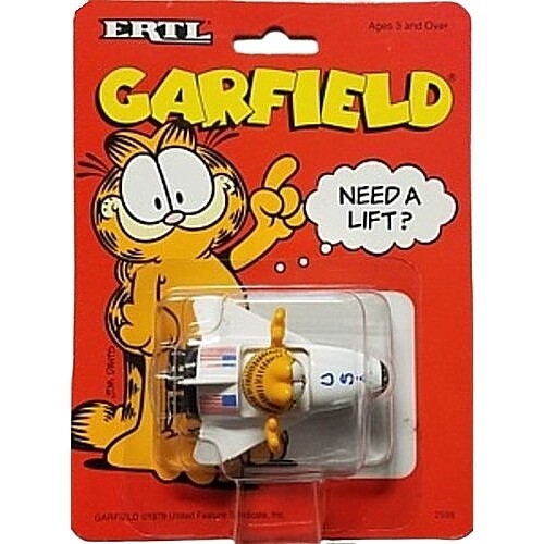 Garfield Die Cast Space Shuttle 1990 ERTL