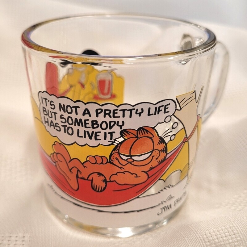 Garfield McDonald&#39;s Glass Mug - Hammock