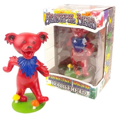 Grateful Dead Dancing Bear (RED) Bobblehead Doll