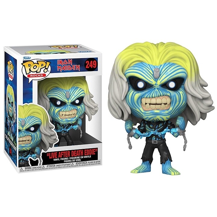 Iron Maiden Eddie &quot;Live After Death&quot; 3 3/4&quot;H POP! Rocks Vinyl Figure #249