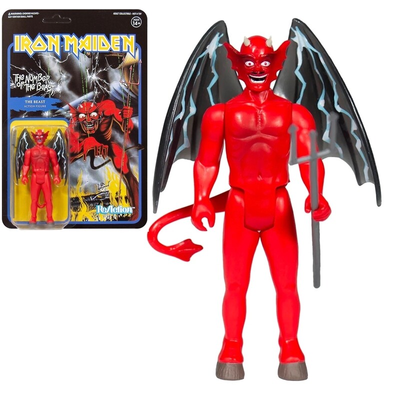 Iron Maiden 3 3/4&quot;H The Beast &quot;The Number of the Beast&quot; ReAction Figure