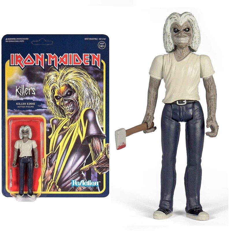 Iron Maiden 3 3/4&quot;H Eddie &quot;Killers&quot; ReAction Figure