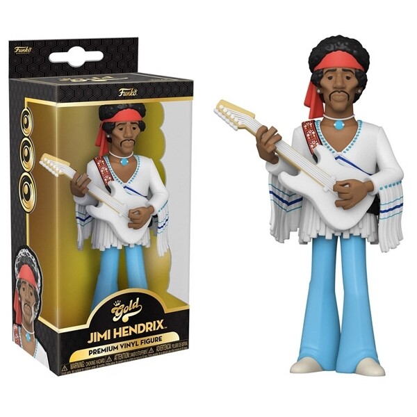 Jimi Hendrix 5&quot;H POP! GOLD Vinyl Figure