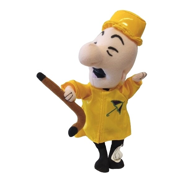 11&quot;H Mr. Magoo Plush Stuffed Doll with Raincoat and Hat