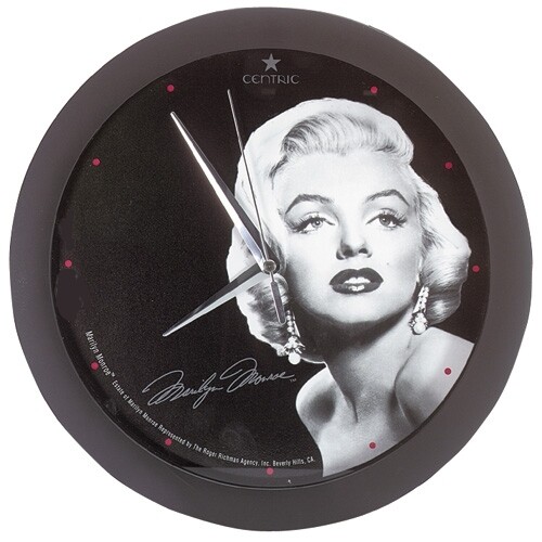 11 1/4"D Marilyn Monroe Plastic Wall Clock
