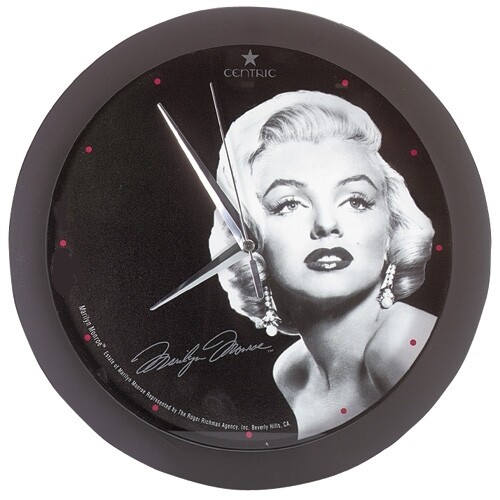 11 1/4&quot;D Marilyn Monroe Plastic Wall Clock