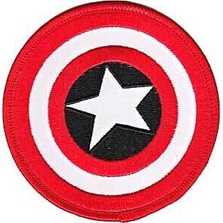 Captain America Shield 3&quot;D Embroidered Iron-On Patch