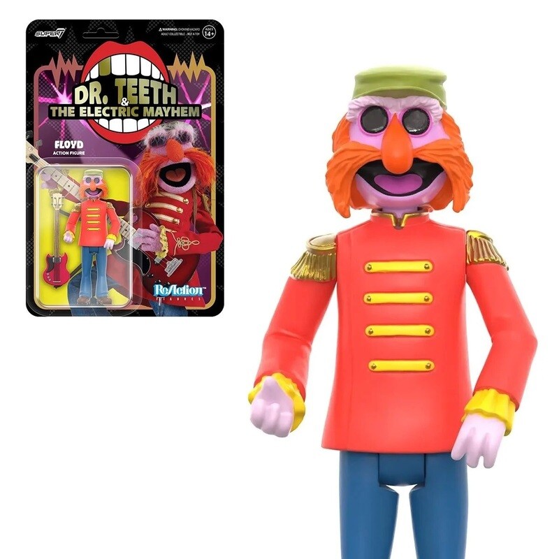 The Muppets 3 3/4&quot;H Floyd Electric Mayhem ReAction Figure