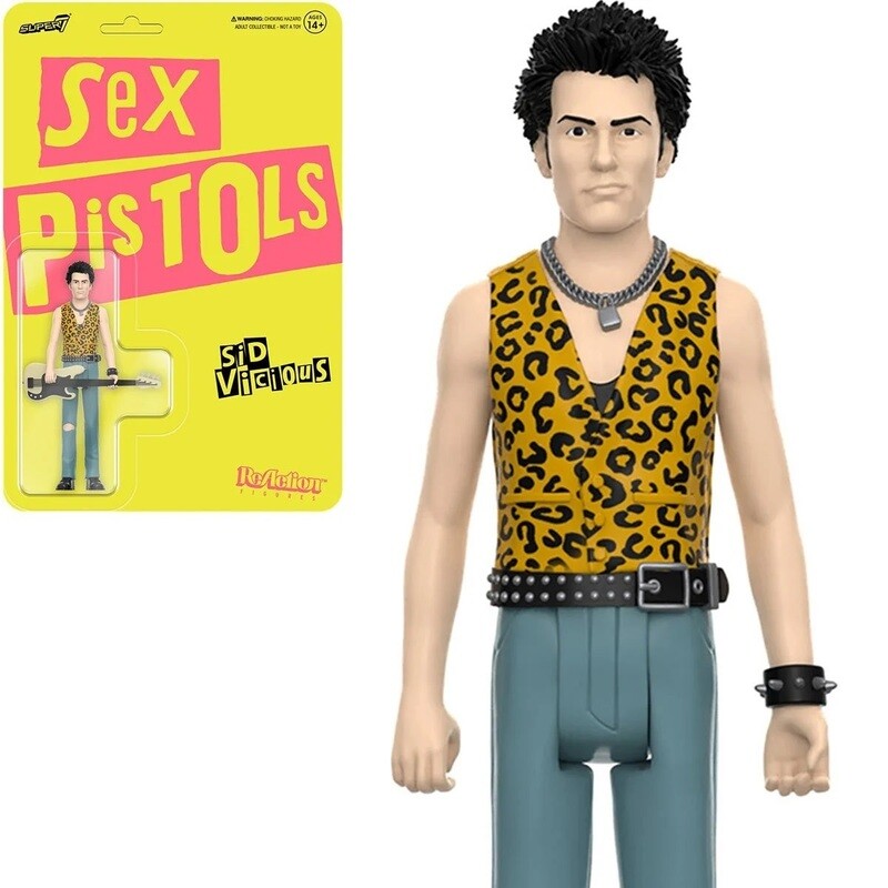 Sex Pistols 3 3/4&quot;H Sid Vicious ReAction Figure