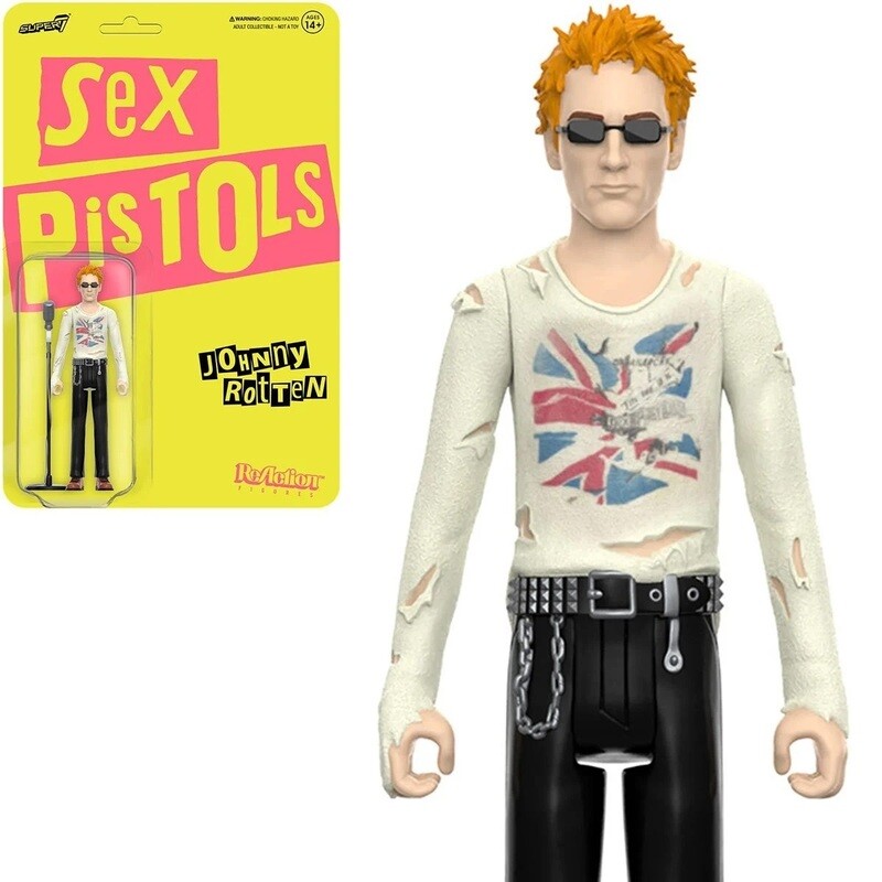 Sex Pistols 3 3/4&quot;H Johnny Rotten ReAction Figure
