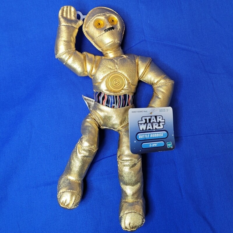 Star Wars 10 1/2&quot;H C-3PO Battle Buddies Beanbag Character