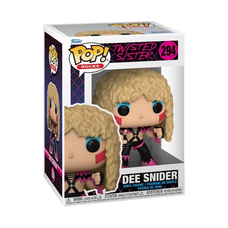 Twisted Sister Dee Snider 3 3/4"H POP! Rocks Vinyl Figure #294