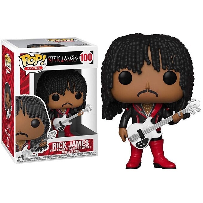 Rick James 3 3/4&quot;H POP! Rocks Vinyl Figure #100