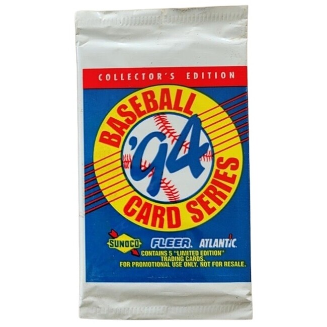 MLB 1994 Fleer / Sunoco Baseball Cards (5 per pack)