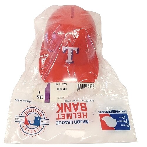 MLB Texas Rangers Plastic Helmet Bank