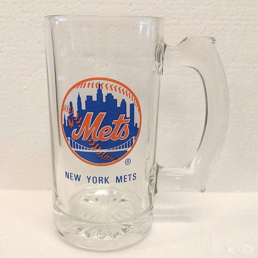 New York Mets Glass Mug