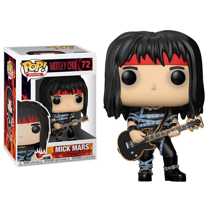Motley Crue Mick Mars 3 3/4&quot;H POP! Rocks Vinyl Figure #72