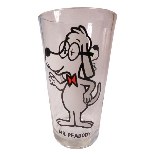 Mr. Peabody 5"H Pepsi Collectors Series Glass (1970's)