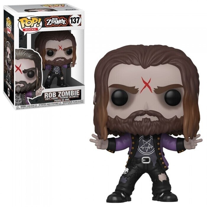 Rob Zombie 3 3/4&quot;H POP! Rocks Vinyl Figure #137