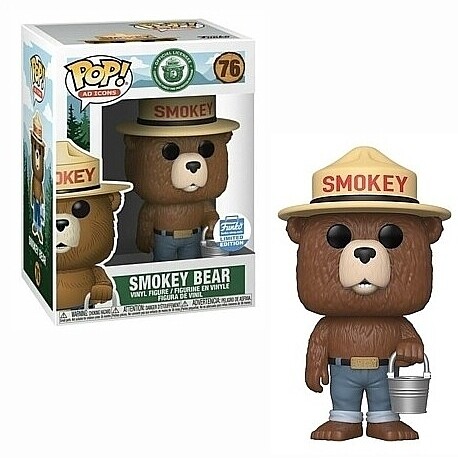 Smokey Bear 3 3/4&quot;H POP! Vinyl Figure Ad Icons #76