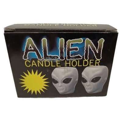 Ceramic Alien Candle Holders (Pair)