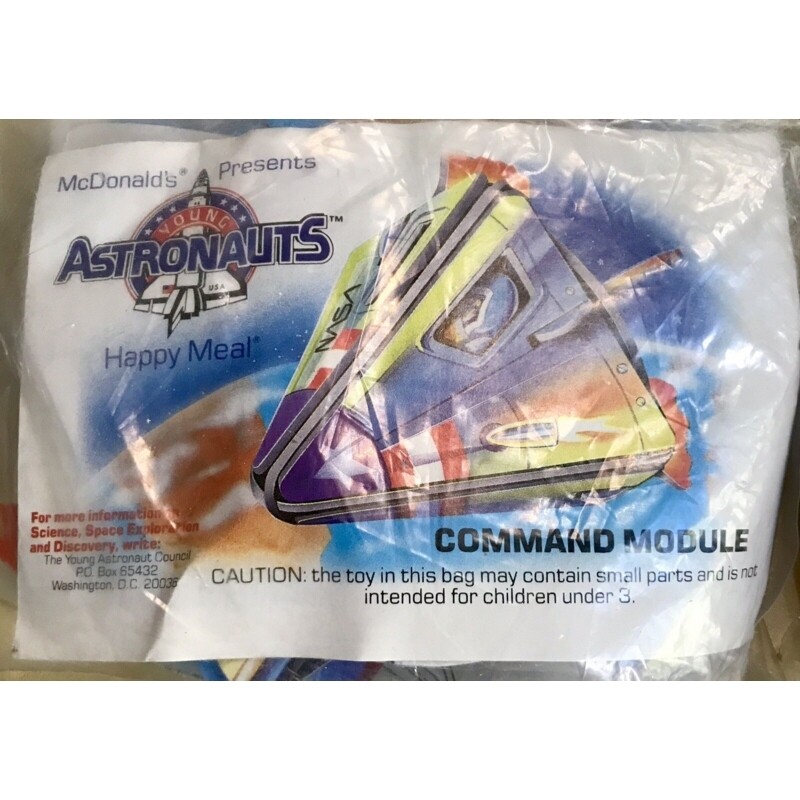 McDonald's Young Astronauts Happy Meal Toys Set of 5 (including Under 3)