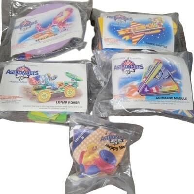 McDonald's Young Astronauts Happy Meal Toys Set of 5 (including Under 3)