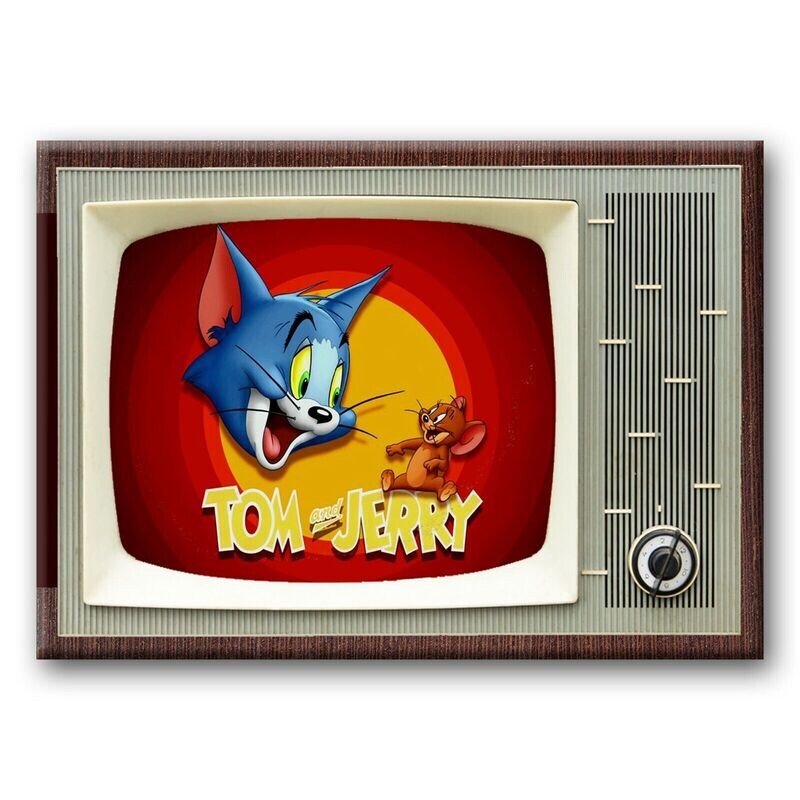 Tom &amp; Jerry Show Metal TV Magnet