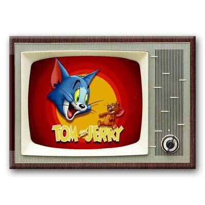 Tom & Jerry Show Metal TV Magnet