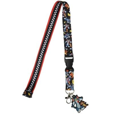 Tom and Jerry 22"L Cloth Lanyard with Pouch and Clip