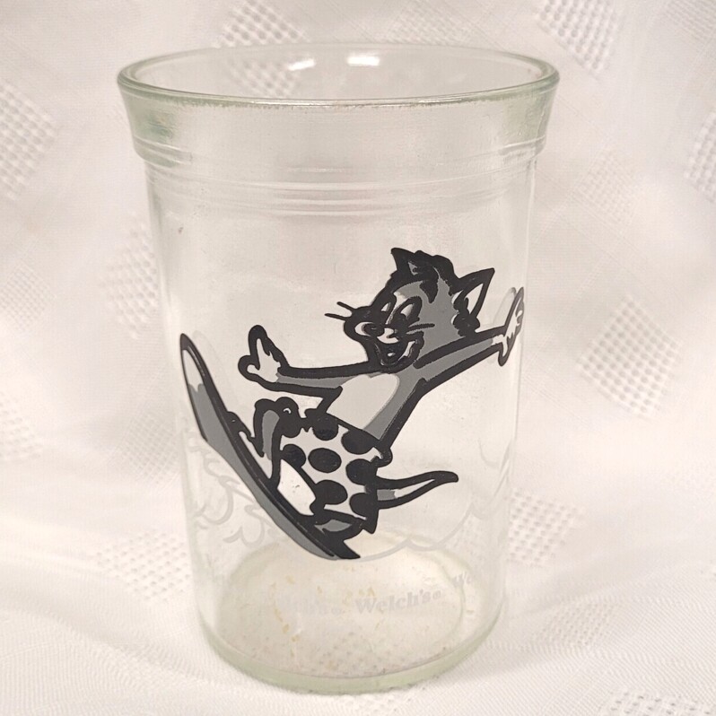 Tom &amp; Jerry Welch&#39;s Glass - Tom on Surfboard