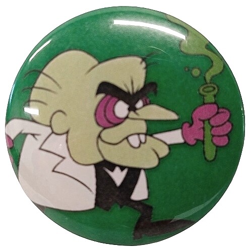 Underdog 1 1/2&quot;D Simon BarSinister Pinback Button