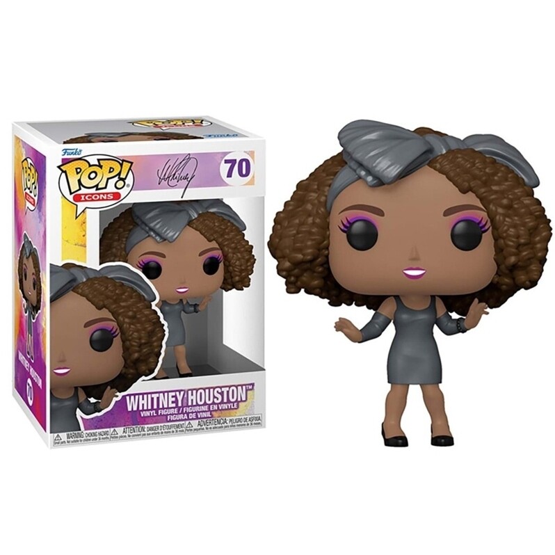 Whitney Houston &quot;How Will I Know&quot; 3 3/4&quot;H POP! Icons Vinyl Figure #70