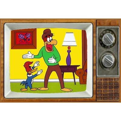 Woody Woodpecker Metal TV Magnet