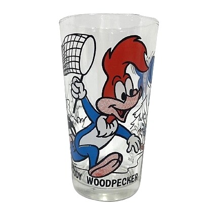 Woody Woodpecker 5&quot;H Pepsi Glass (1970&#39;s)