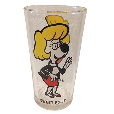 Sweet Polly (Underdog) 5"H Pepsi Glass (1970's)