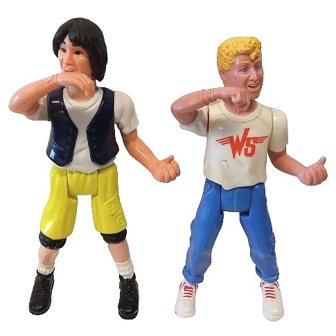 Bill &amp; Ted&#39;s Excellent Adventure 5 1/4&quot;H Action Figures