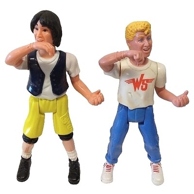 Bill & Ted's Excellent Adventure 5 1/4"H Action Figures