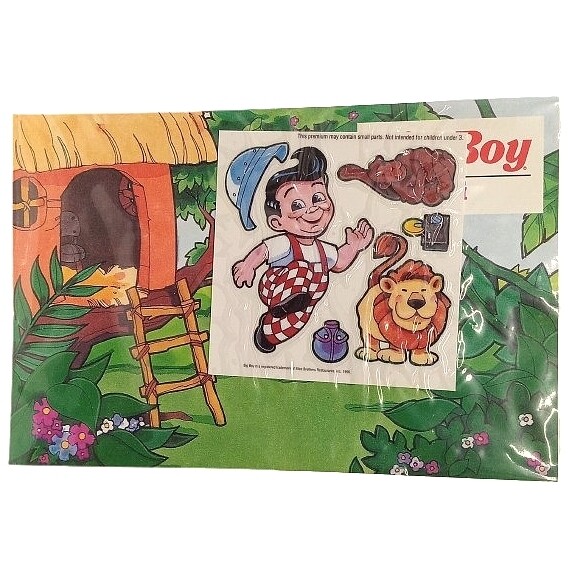Big Boy on Safari Playset (Vinyl Clings or Stickers)