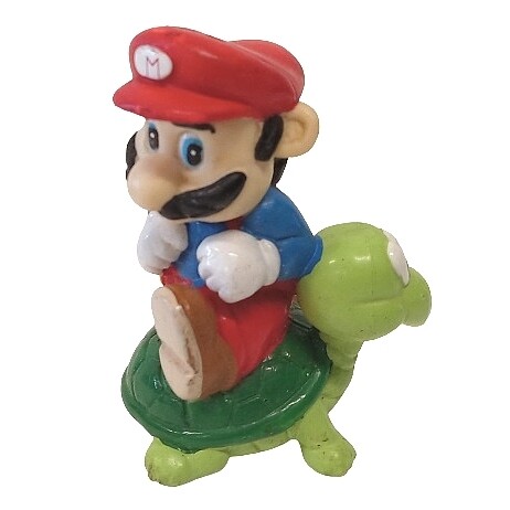 2 1/2&quot;H Mario on Turtle PVC Figure