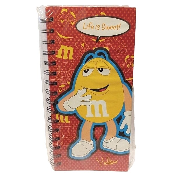 M&amp;M &quot;Life is Sweet&quot; Hard Cover Notebook